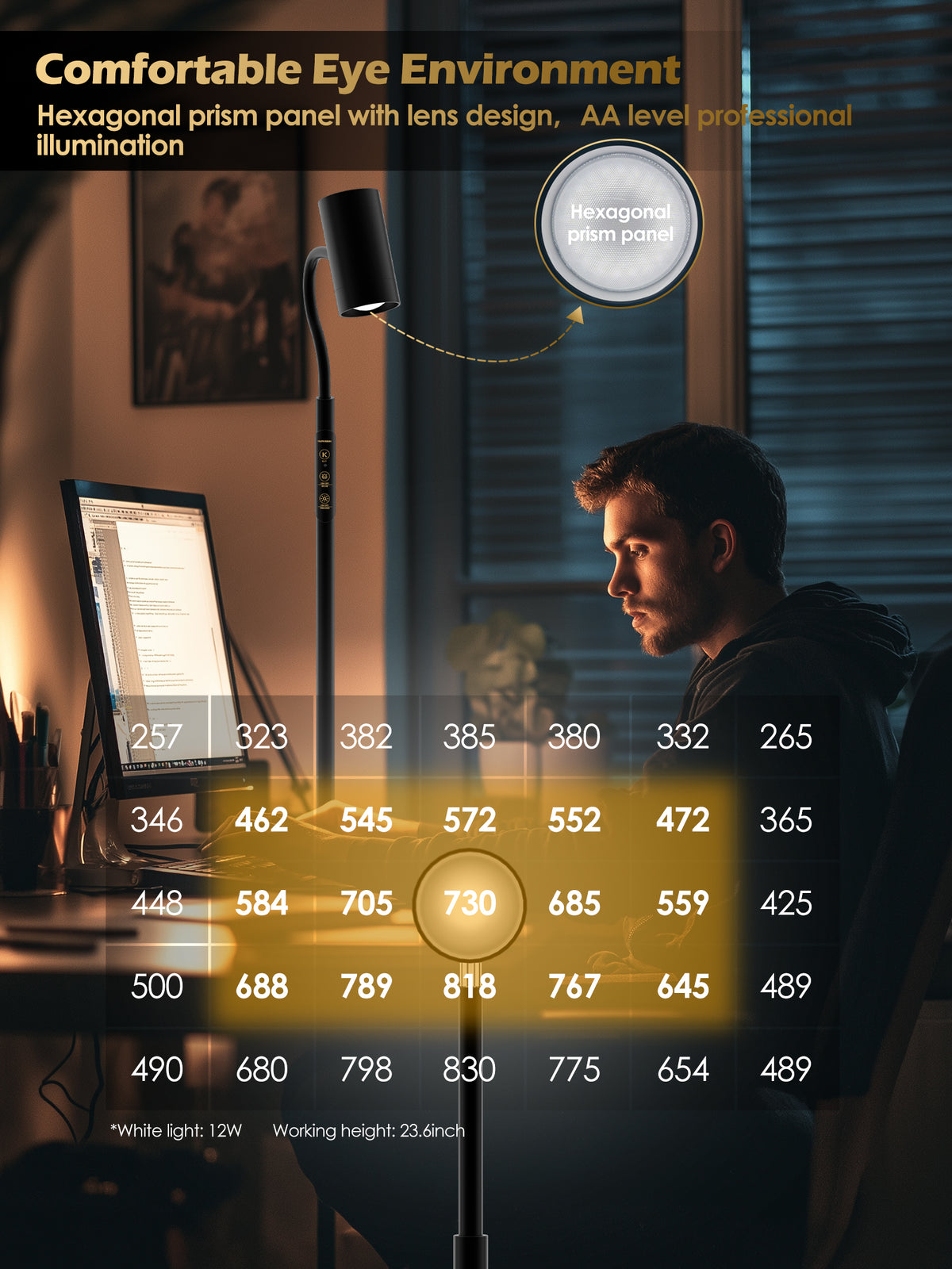 GLOWRIUM® H2 Stehleuchte – Beidseitige LED-Leuchte für Wohn- und Schlafzimmer