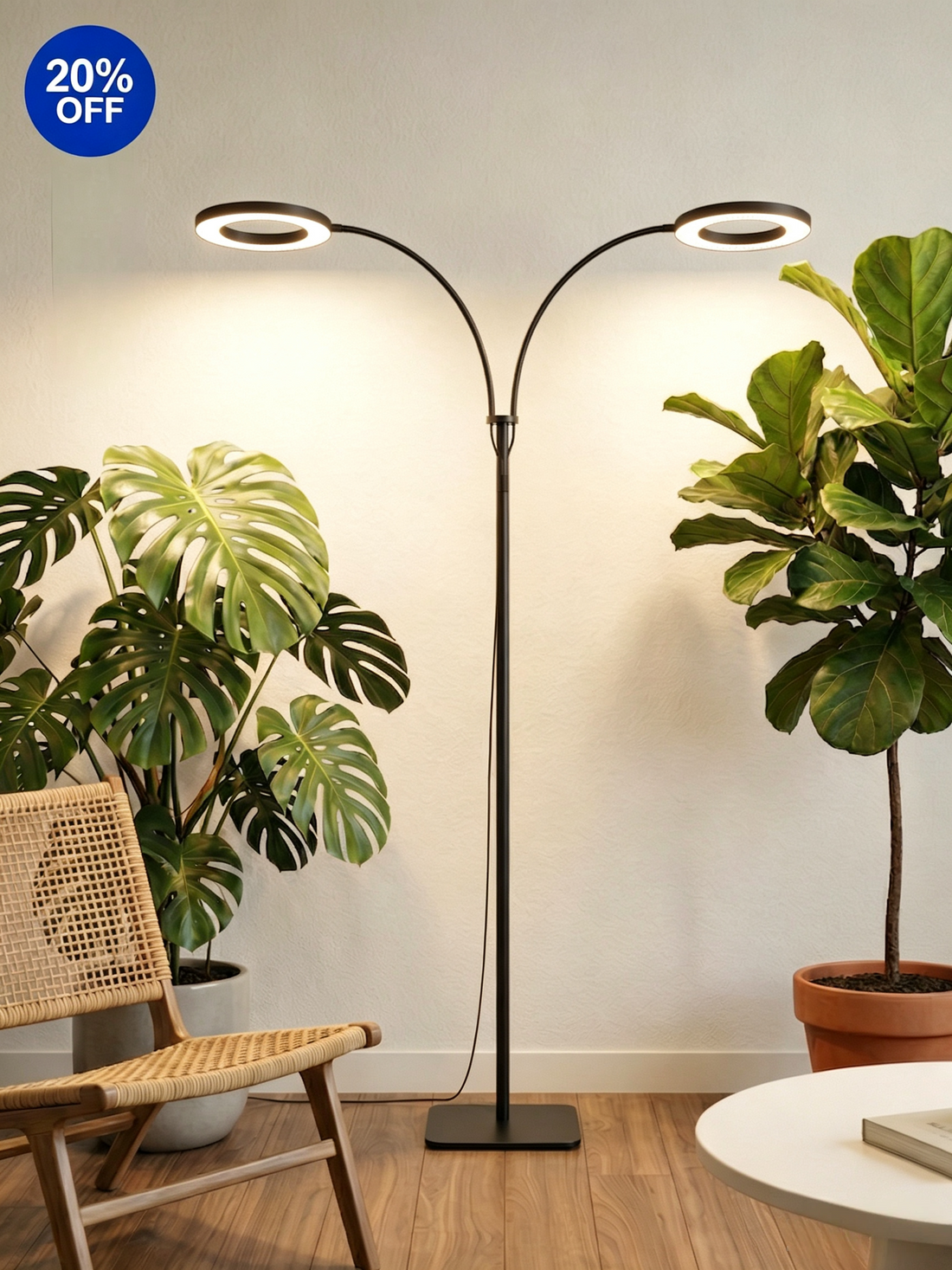 GLOWRIUM G2 | 36W Full Spectrum LED Floor Grow Light