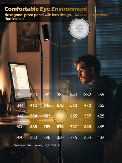 GLOWRIUM® H2 Stehleuchte – Beidseitige LED-Leuchte für Wohn- und Schlafzimmer