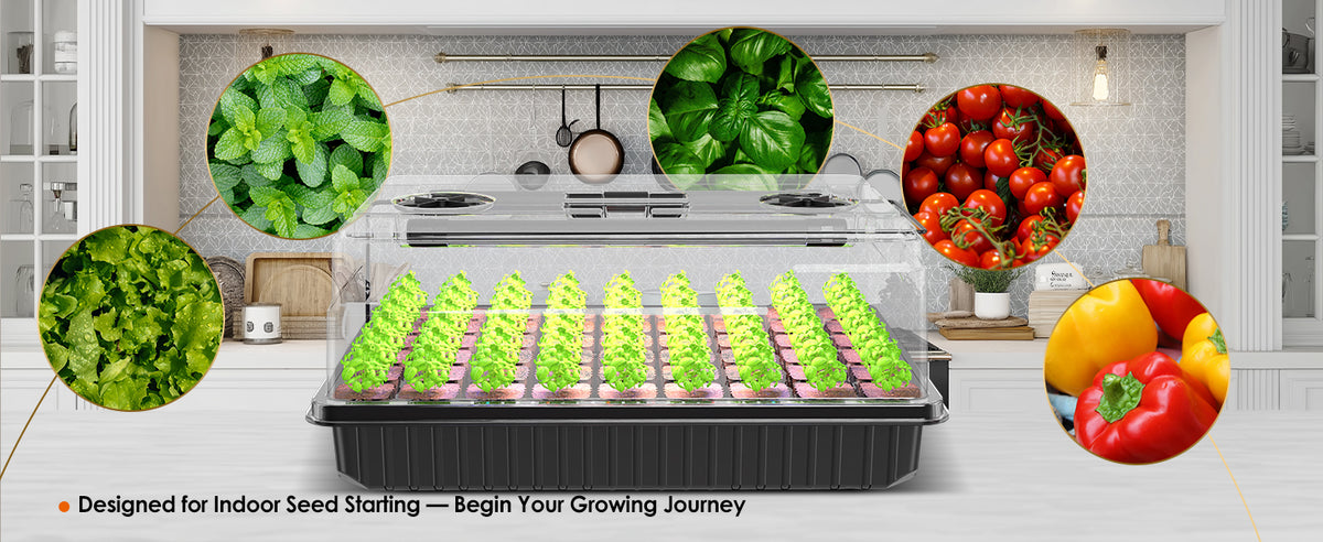 Glowrium G9 seed starter kit with grow lights designed for indoor seedling cultivation