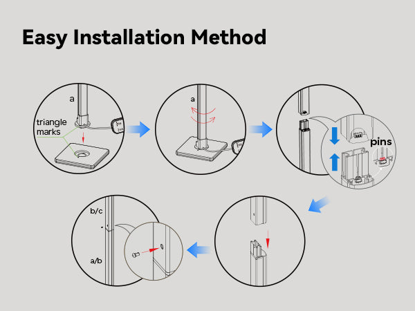How to assemble Glowrium vertical grow light floor stand step by step