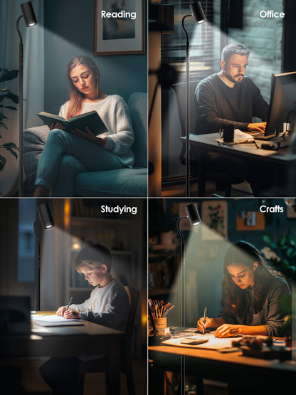 GLOWRIUM® H2 Stehleuchte – Beidseitige LED-Leuchte für Wohn- und Schlafzimmer