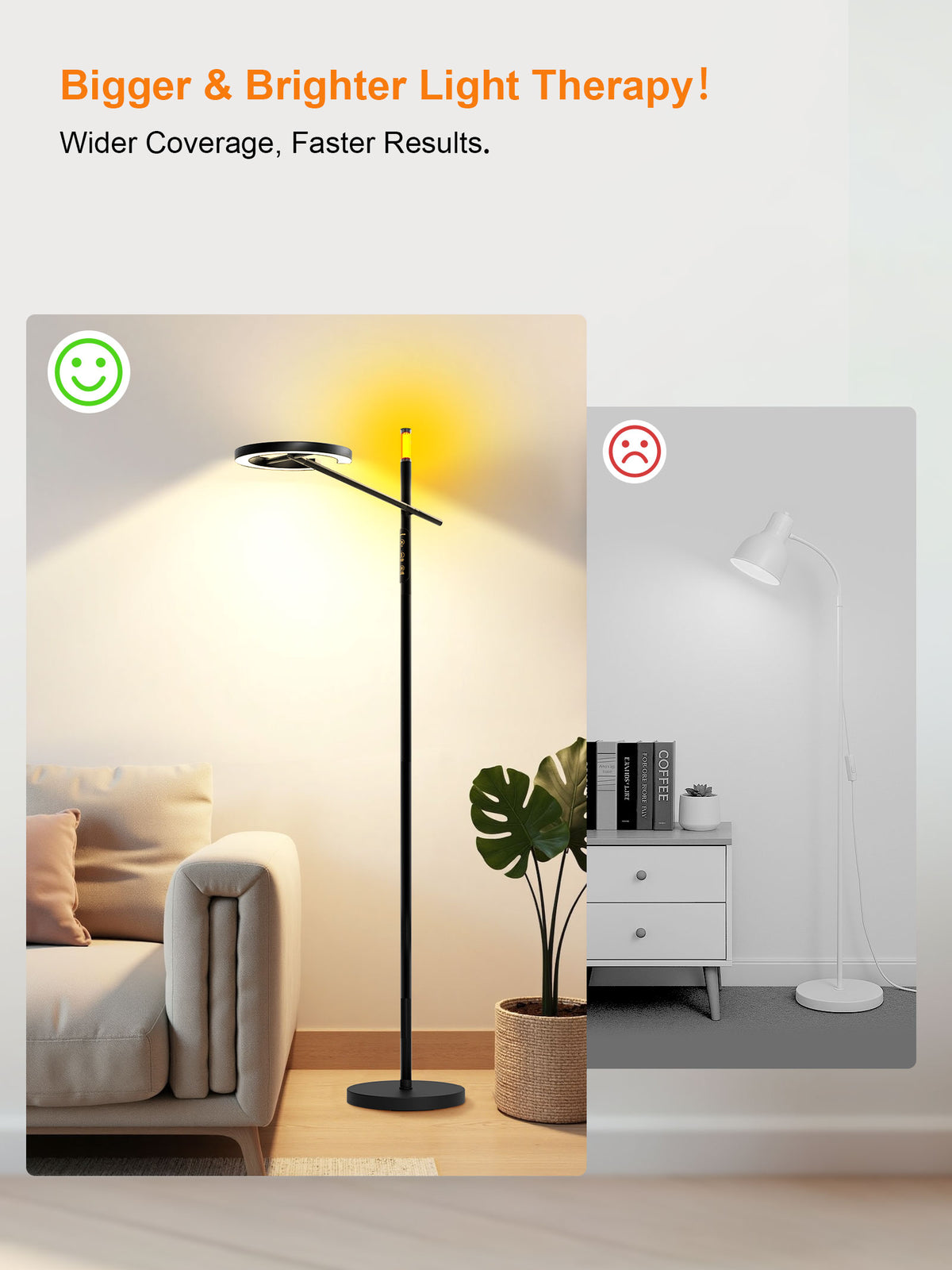 GLOWRIUM® H1 Intelligente Lichttherapie-Lampe – UV-frei, stufenloses Dimmen, Unterstützung des zirkadianen Rhythmus, smarte Steuerung