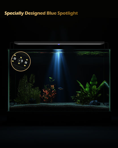 GLOWRIUM® A4 LED Full Spectrum Freshwater Aquarium Light with IP67 Waterproof