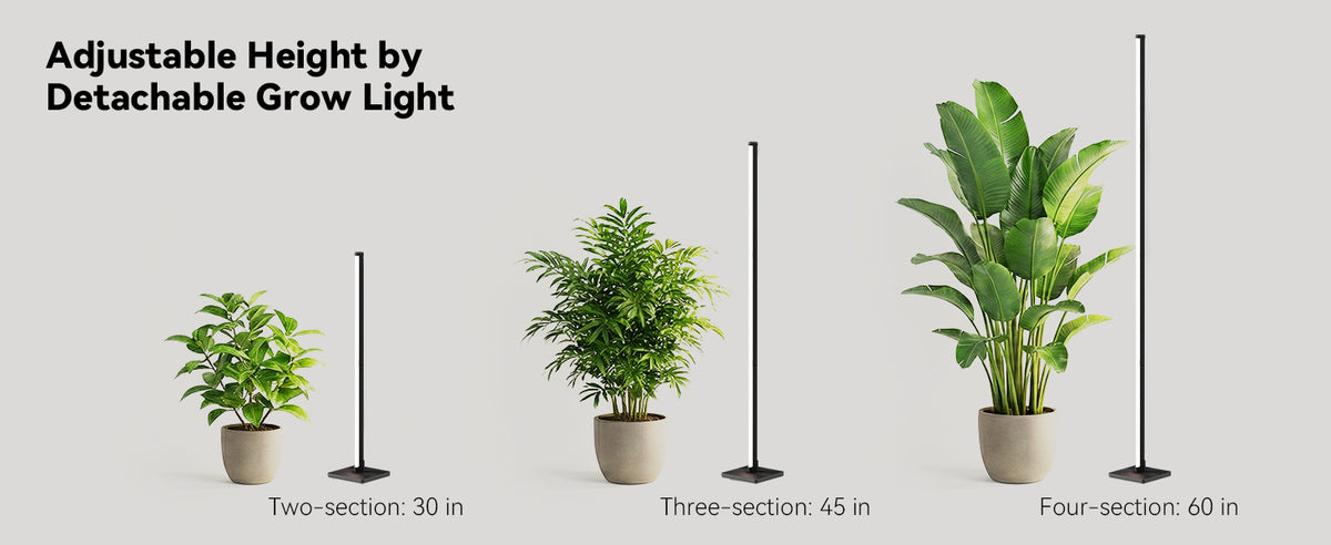 Glowrium G3 adjustable height grow light with 30-inch, 45-inch, 60-inch option
