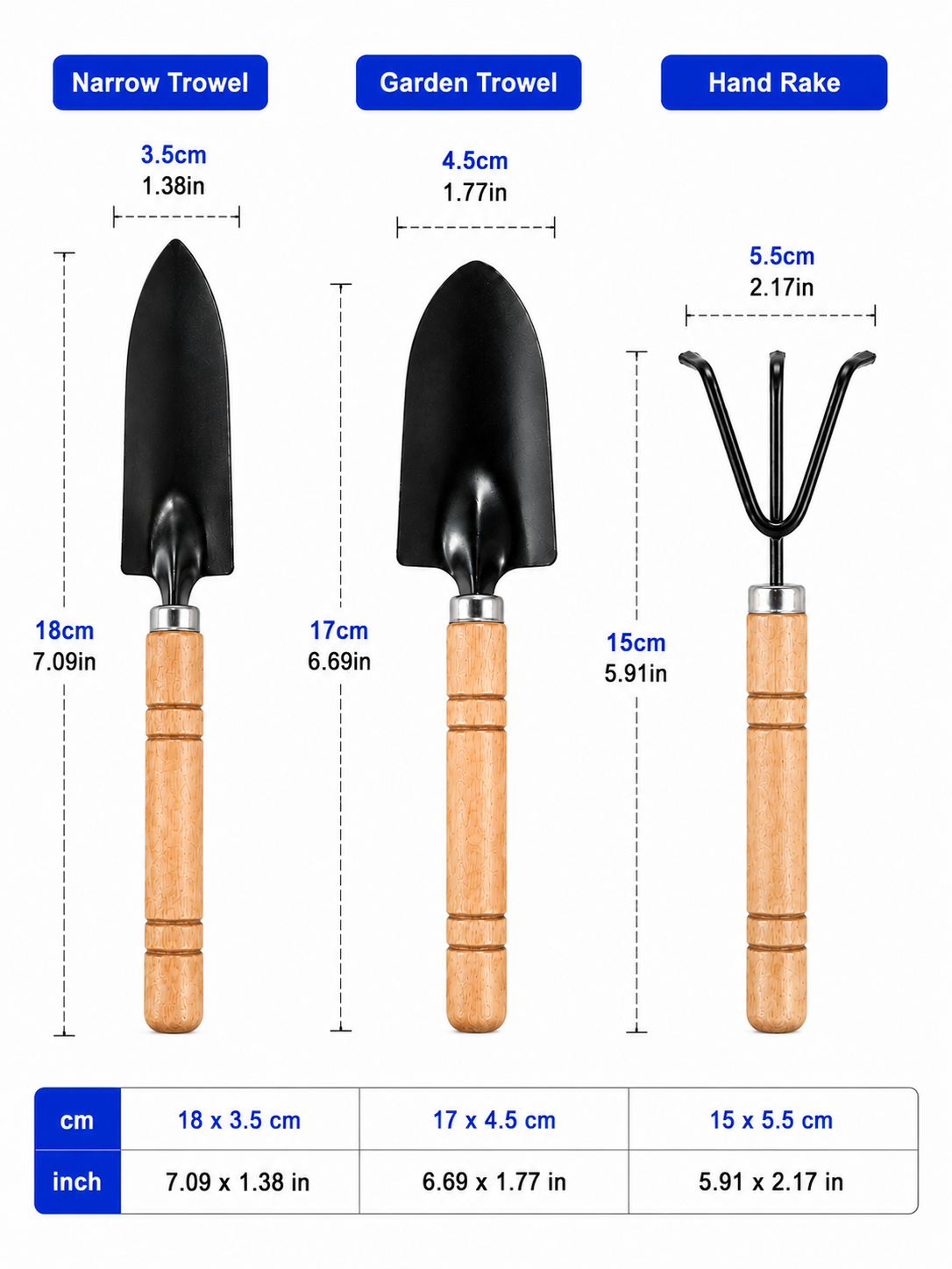 [Ships in October] GLOWRIUM 3-Piece Garden Tool Set