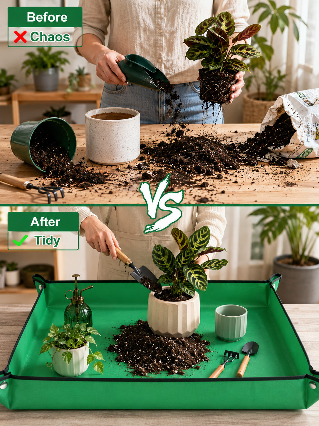 [Ships in October] GLOWRIUM Repotting Mat – A Cleaner, Easier Way to Care for Your Plants