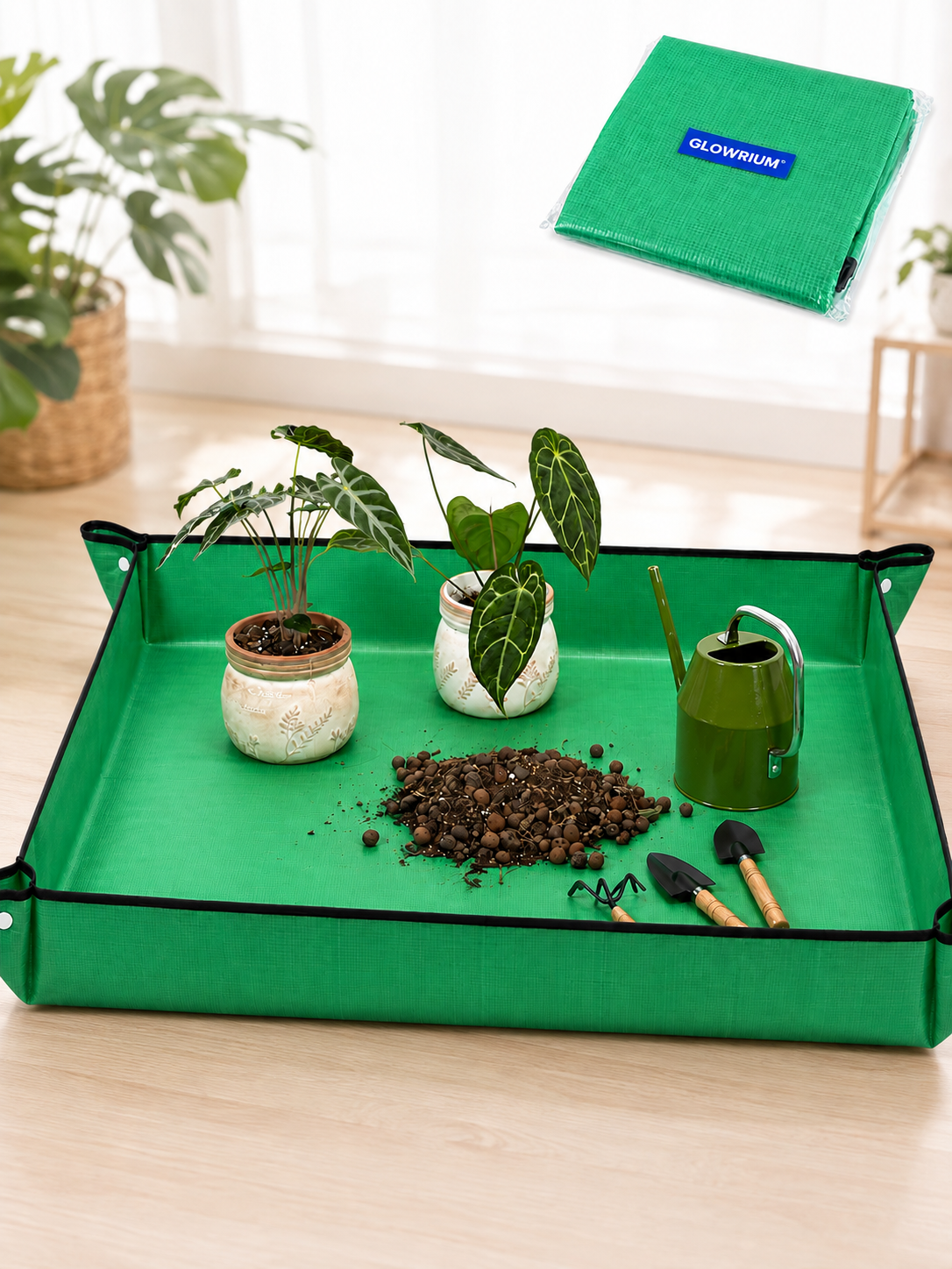 [Ships in October] GLOWRIUM Repotting Mat – A Cleaner, Easier Way to Care for Your Plants