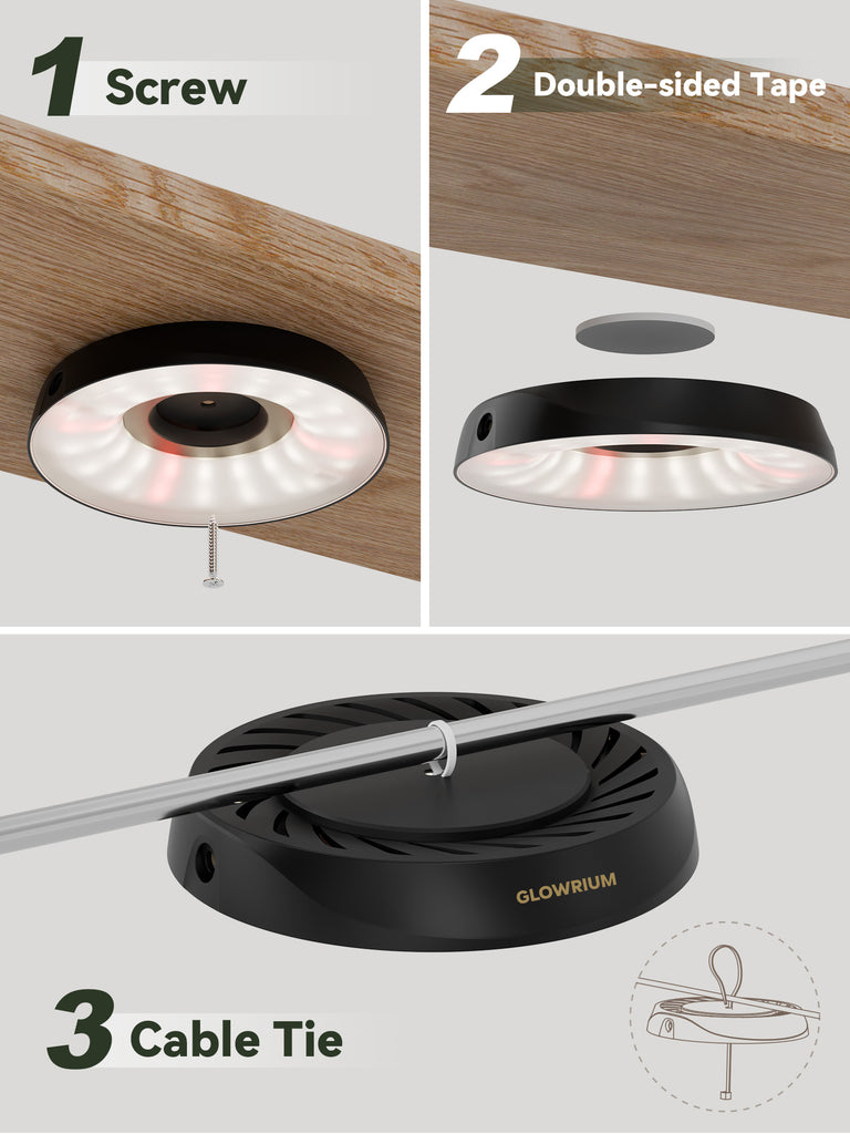 GLOWRIUM G7 | 48W Smart Full Spectrum LED Puck-Pflanzenlampe
