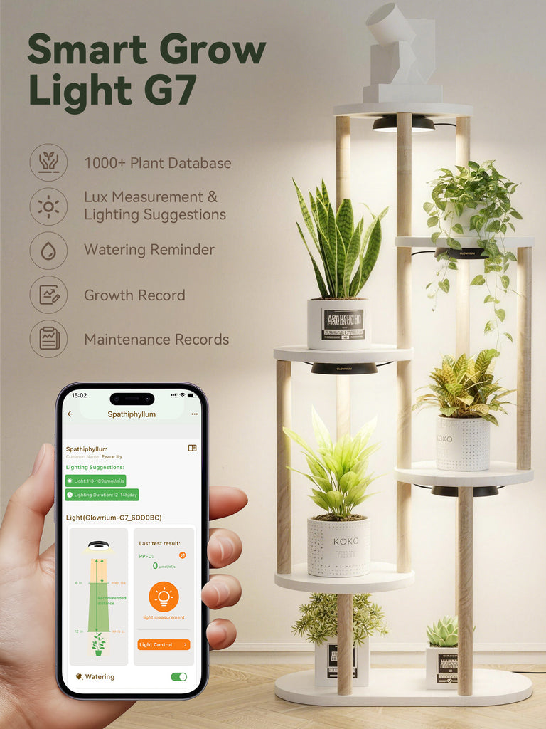 GLOWRIUM G7 | 48W Smart Full Spectrum LED Puck-Pflanzenlampe