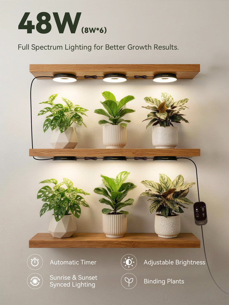 GLOWRIUM G7 | 48W Smart Full Spectrum LED Puck-Pflanzenlampe